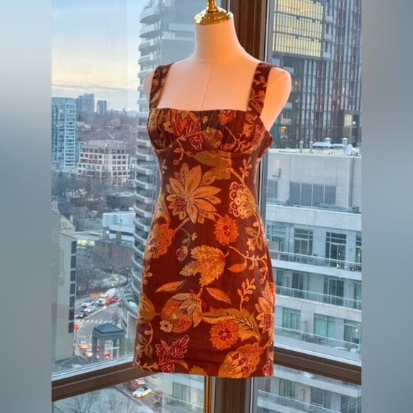 🆕 SIR THE LABEL 🧿 NWOT Floral Linen Minidress, Mojave Print - Sz 1 US XS - Picture 11 of 16